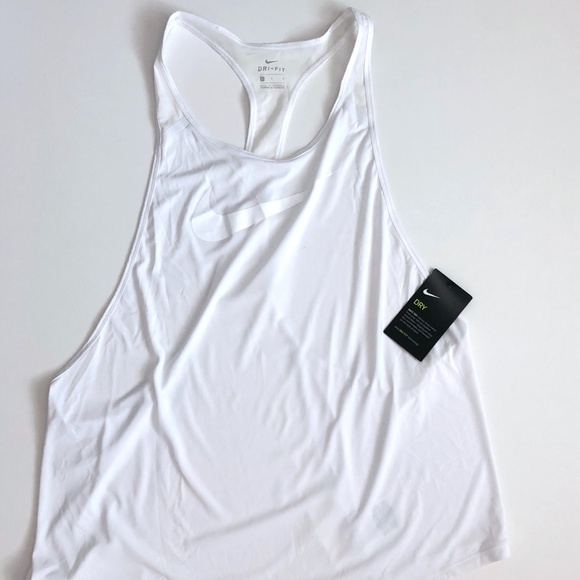 Nike White Dri Fit Training Tank Top - Picture 5 of 5